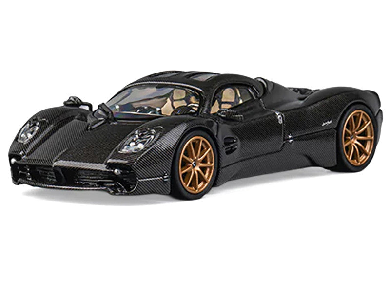 Pagani Utopia Full Carbon with Gold Wheels 1/64 Diecast Model Car by CM Model-1