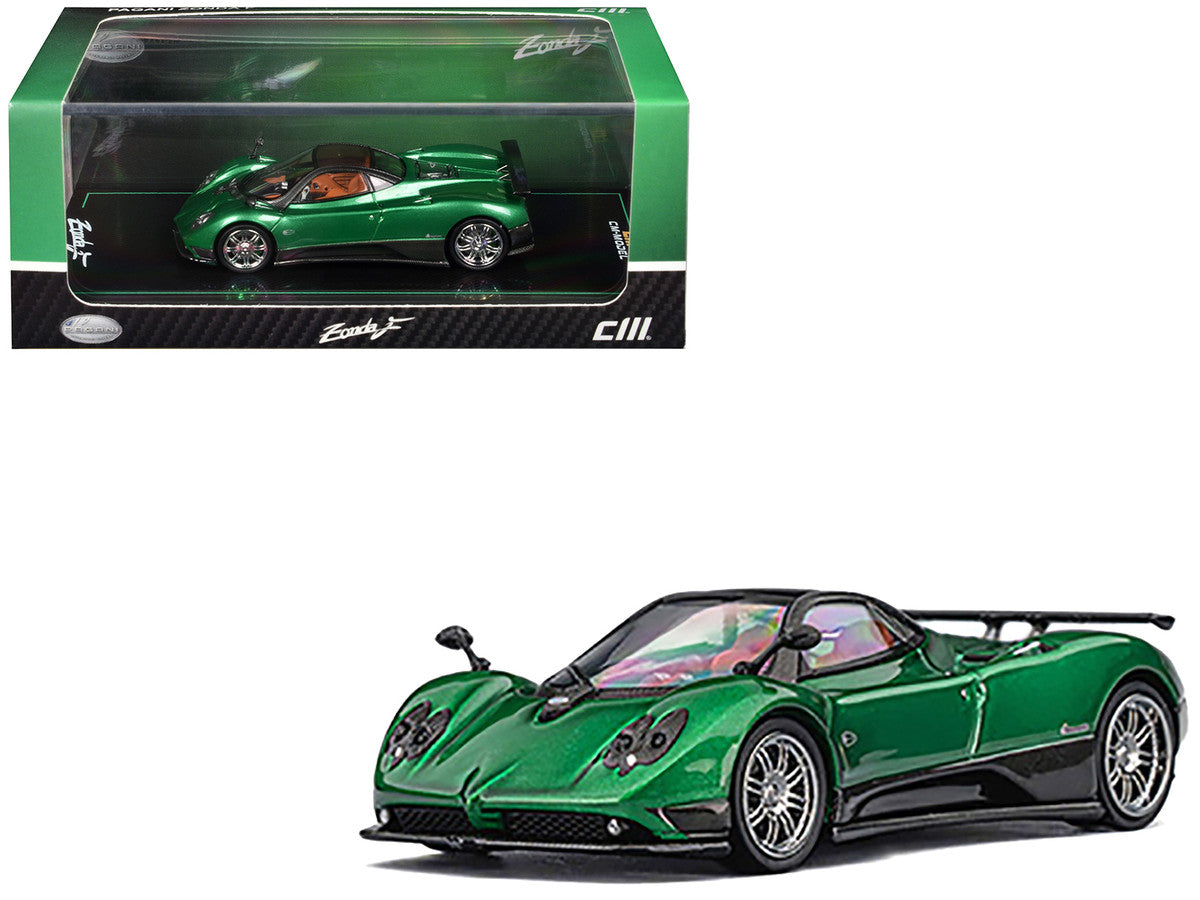 Pagani Zonda F Emerald Green Metallic with Moonroof 1/64 Diecast Model Car by CM Models CM Models