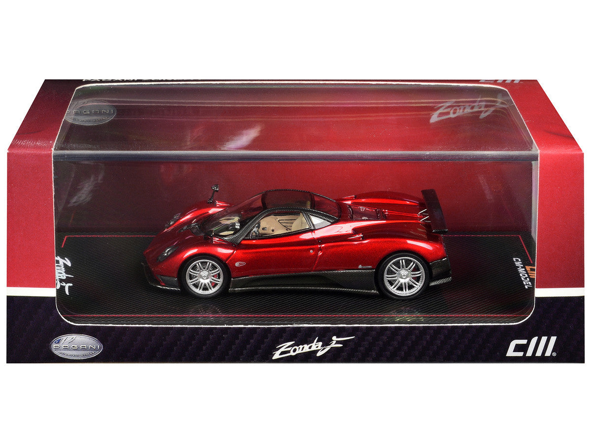 Pagani Zonda F Rosso Dubai Red Metallic with Moonroof 1/64 Diecast Model Car by CM Models CM Models