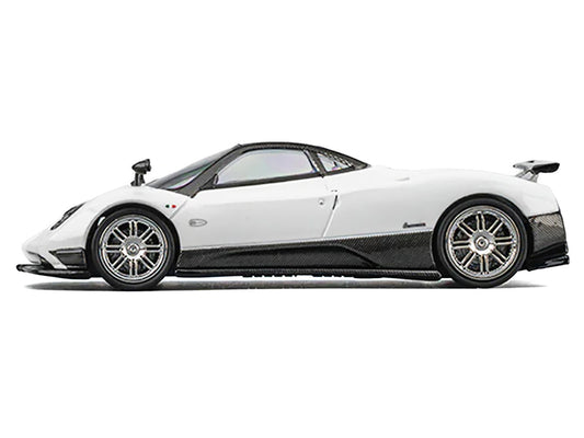 Pagani Zonda F Pearl White with Black Top 1/64 Diecast Model Car by CM Model CM Models