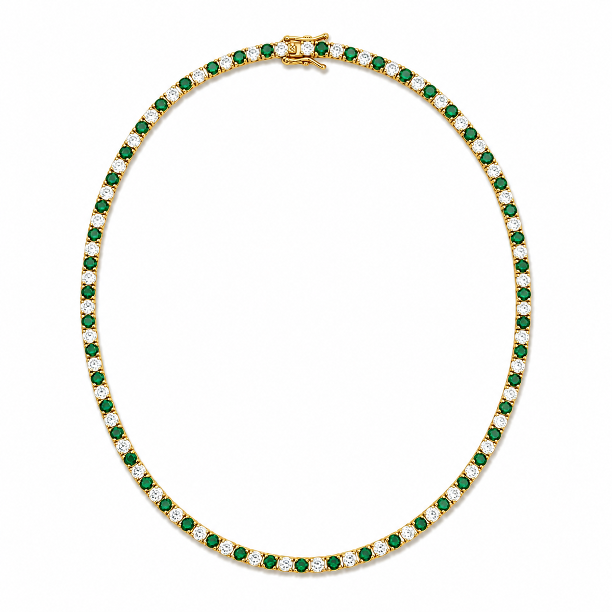 3mm CZ Tennis Bracelet – Color Stone & Clear Bezel Bracelet MIA J