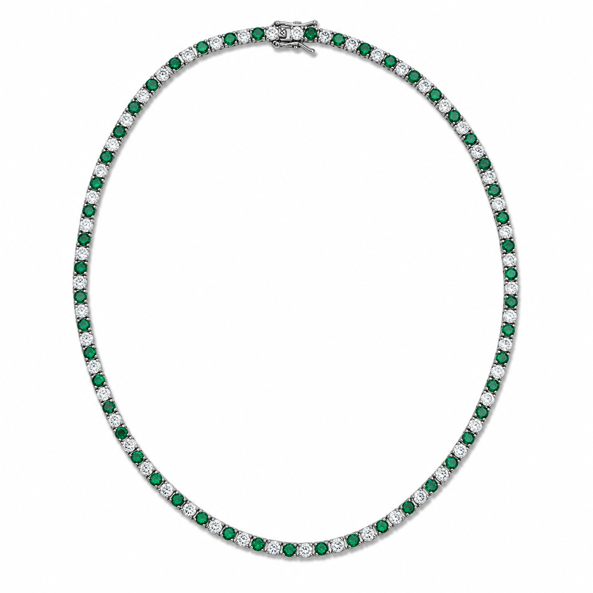 3mm CZ Tennis Bracelet – Color Stone & Clear Bezel Bracelet MIA J