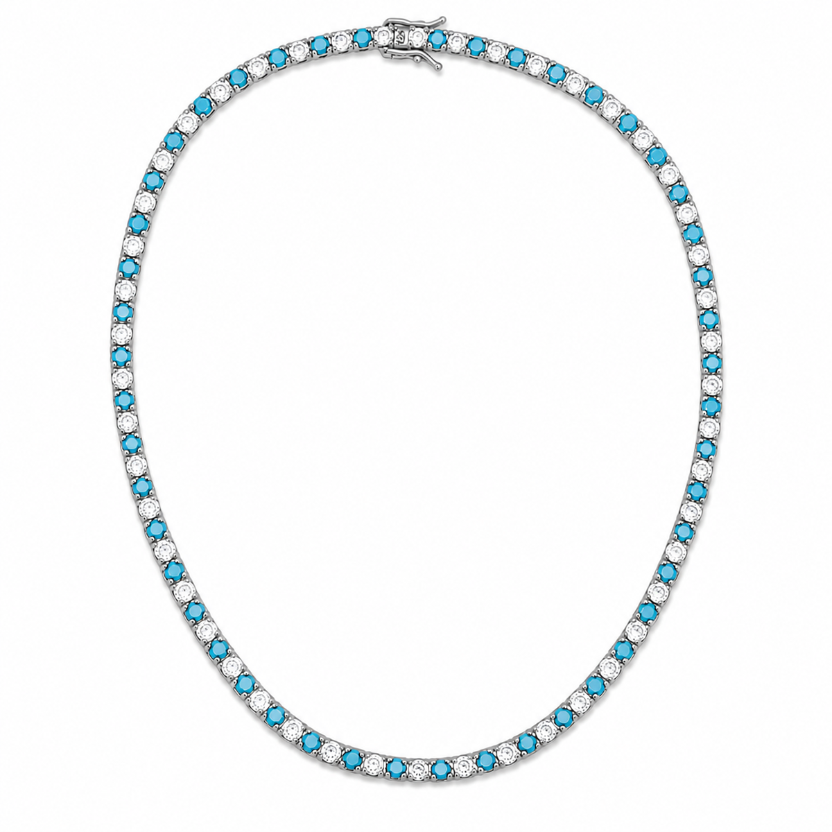 3mm CZ Tennis Bracelet – Color Stone & Clear Bezel Bracelet MIA J