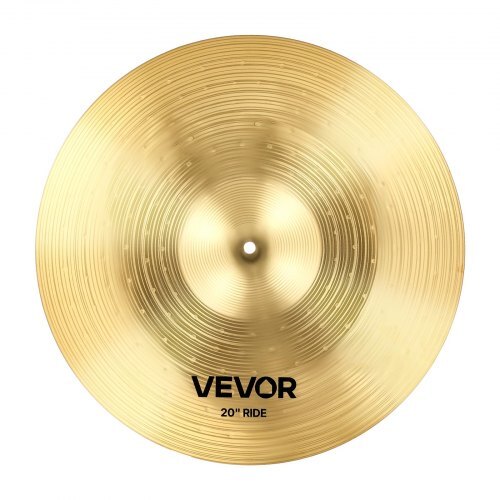 Cymbal Pack, 6 Pieces Cymbals for Drum Set, Alloy Cymbals Drum Set Includes 14-inch Hi-Hats, 16-inch Crash, 18-inch Crash, 20-inch Ride, 10-inch Splash, 16-inch China, Drumsticks & Cymbal Bag W2B