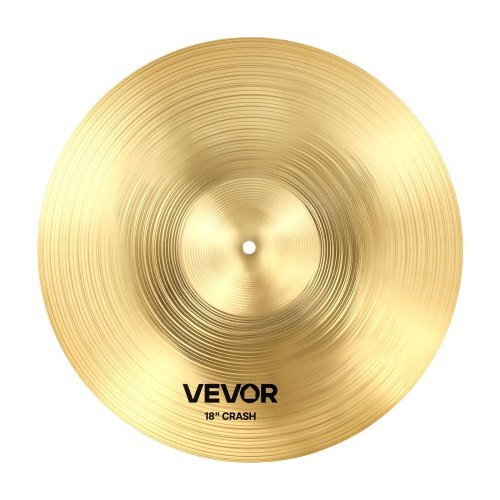 Cymbal Pack, 6 Pieces Cymbals for Drum Set, Alloy Cymbals Drum Set Includes 14-inch Hi-Hats, 16-inch Crash, 18-inch Crash, 20-inch Ride, 10-inch Splash, 16-inch China, Drumsticks & Cymbal Bag W2B
