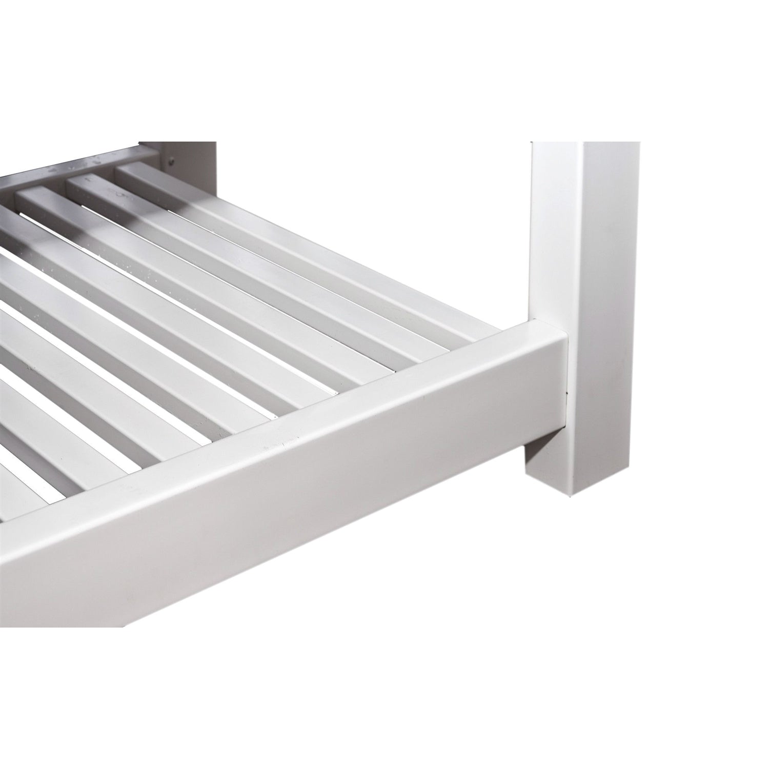 Elevated Planter Raised Grow Bed in White Vinyl FastFurnishings