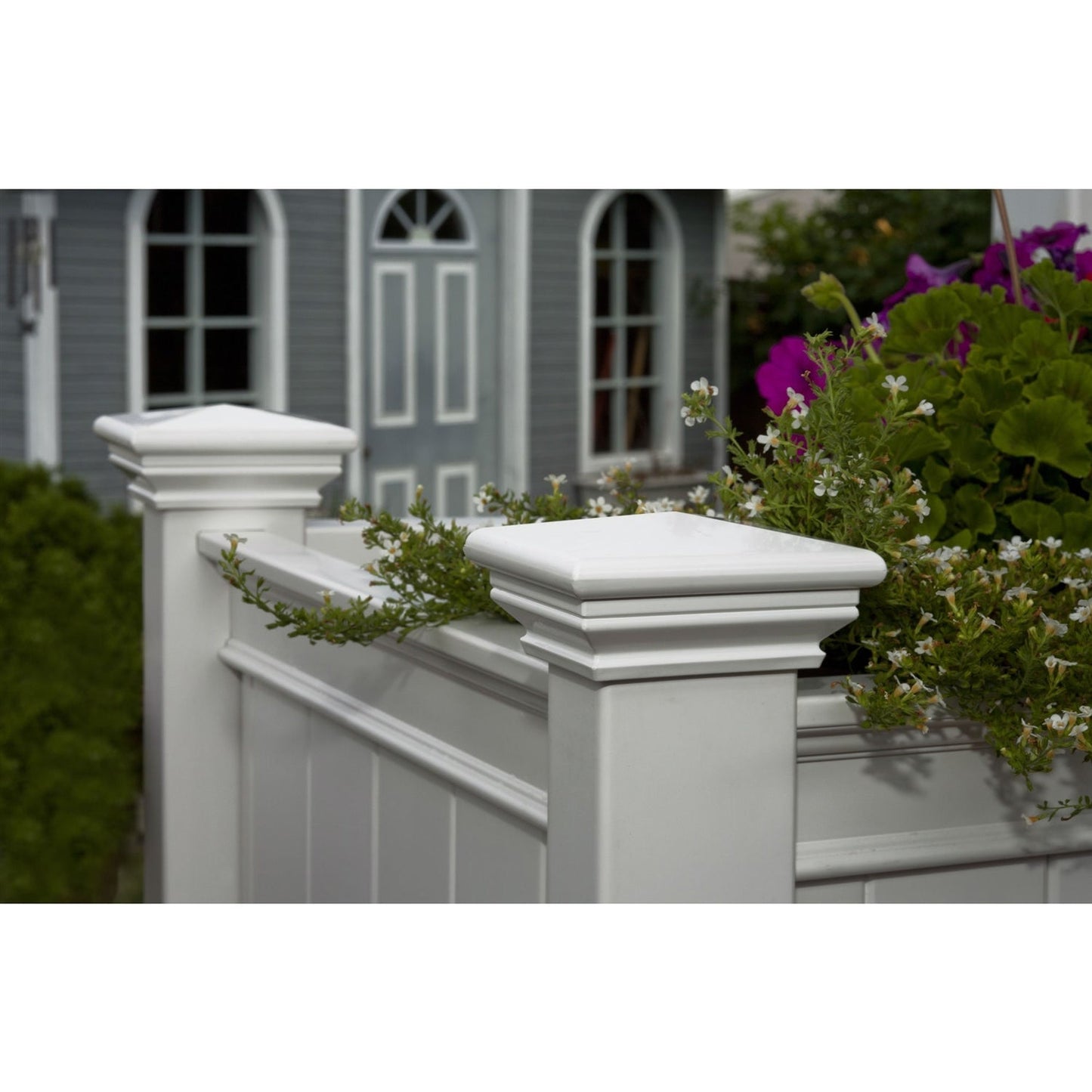 Elevated Planter Raised Grow Bed in White Vinyl FastFurnishings