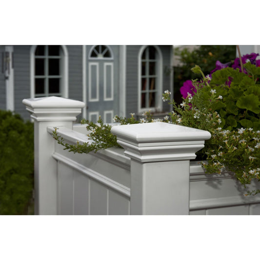 Elevated Planter Raised Grow Bed in White Vinyl FastFurnishings