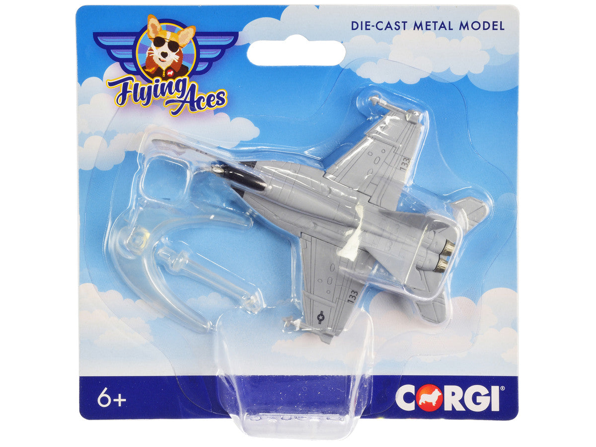 Boeing F/A-18 Super Hornet Fighter Aircraft "USAF" "Flying Aces" Series Diecast Model by Corgi Corgi