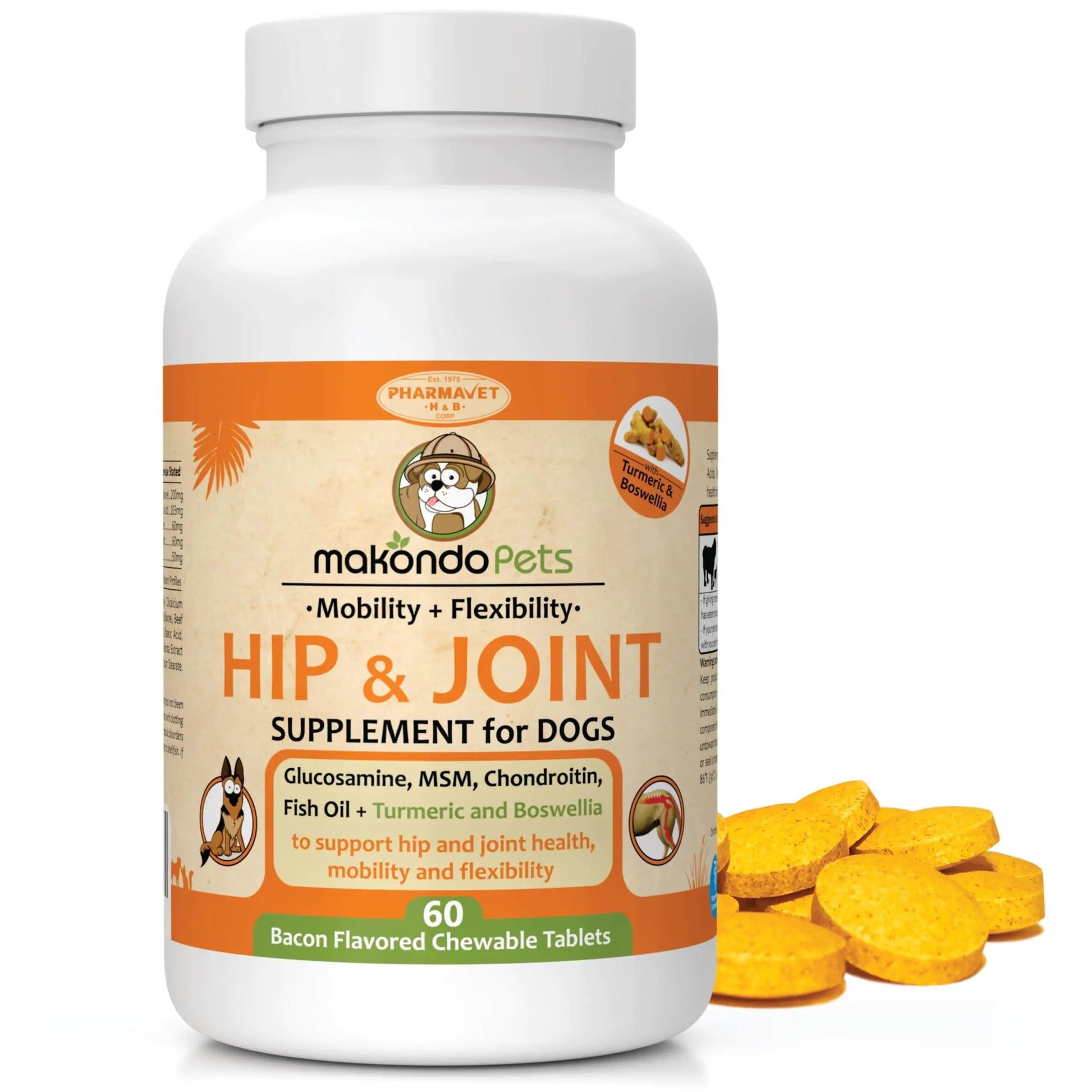 Dog Hip and Joint Supplement with Glucosamine Turmeric for Dogs Chondroitin MSM Best YouTube Store