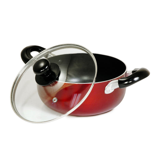 Better Chef 13 Quart Aluminum Dutch Oven in Red