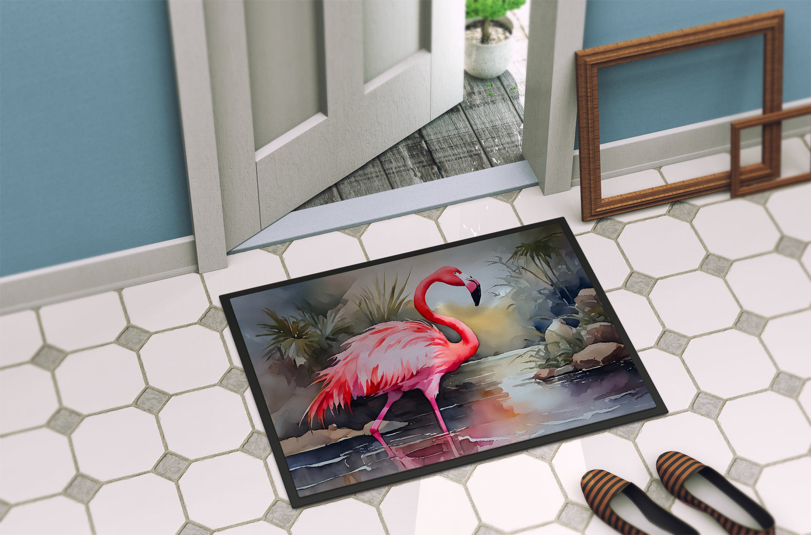 Flamingo Doormat Caroline's Treasures