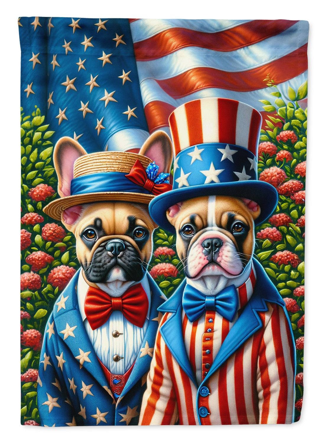 All American French Bulldog House Flag Caroline's Treasures
