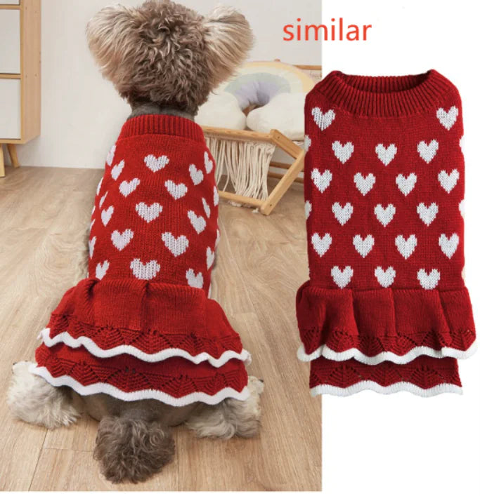 Festive Princess Dress Sweater for Dogs at Christmas Best YouTube Store