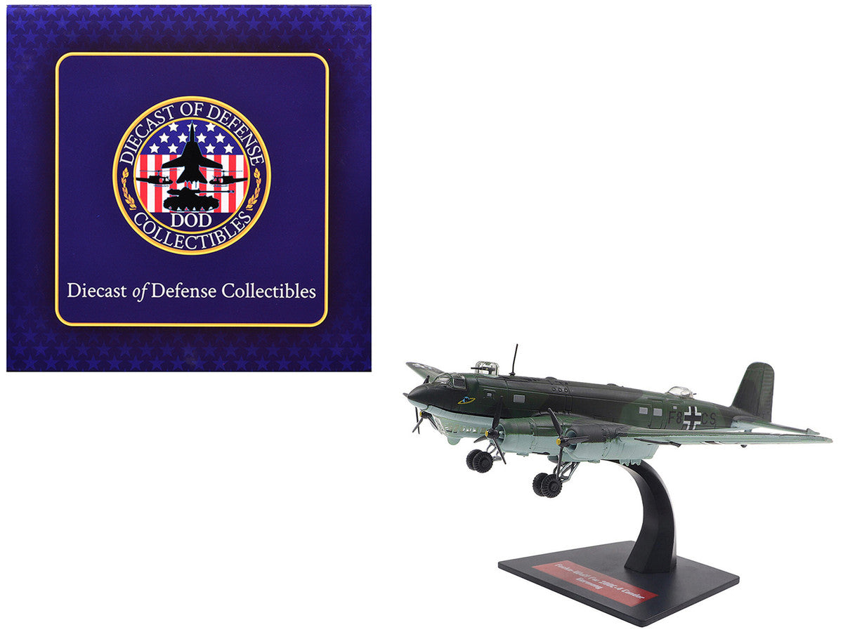 Focke-Wulf Fw 200C-4 Condor Aircraft "German Luftwaffe" 1/144 Diecast Model by Diecast of Defense Diecast of Defence Collectibles