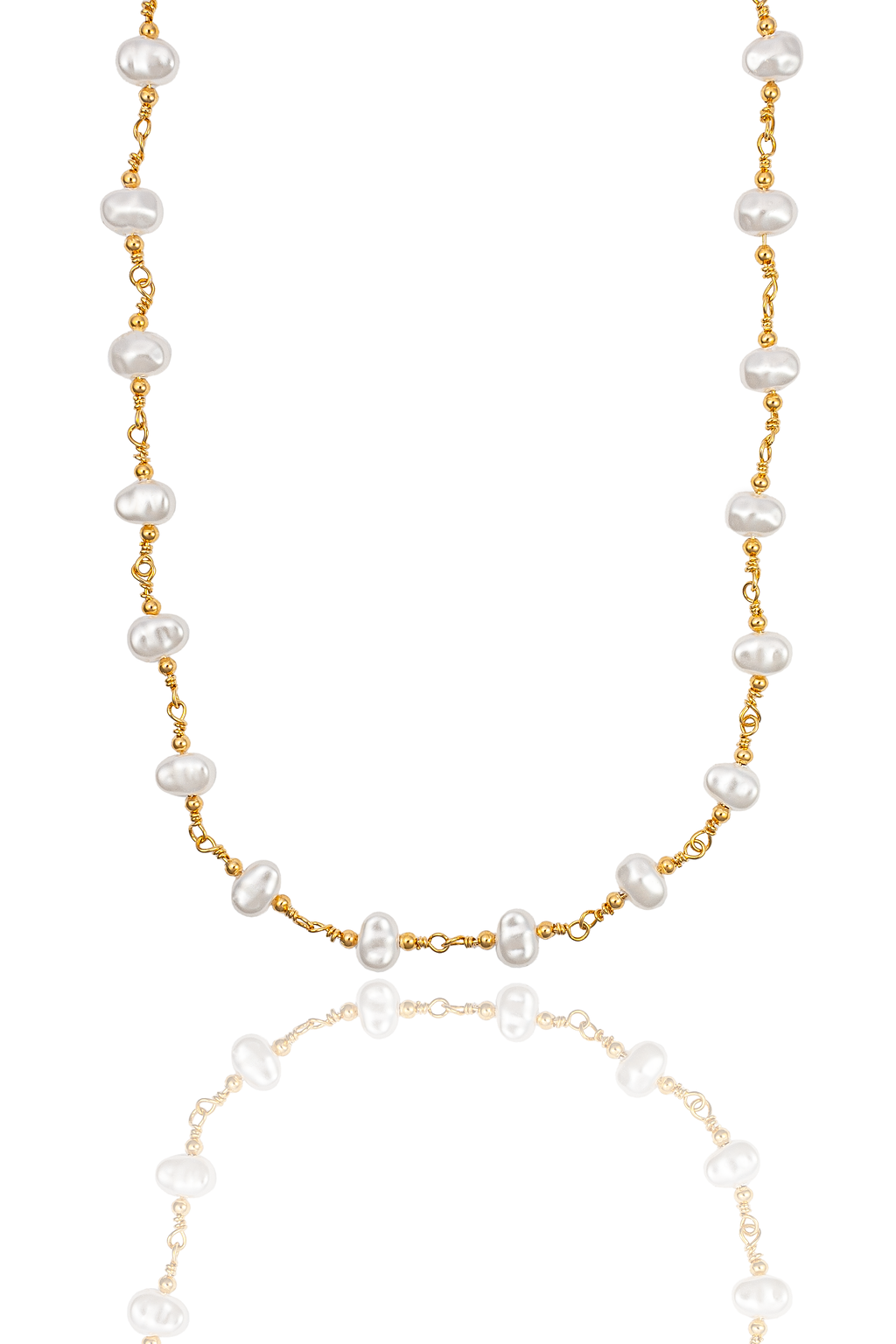 Abstract Pearl Necklace (H167)(I531) MIA Jewelry