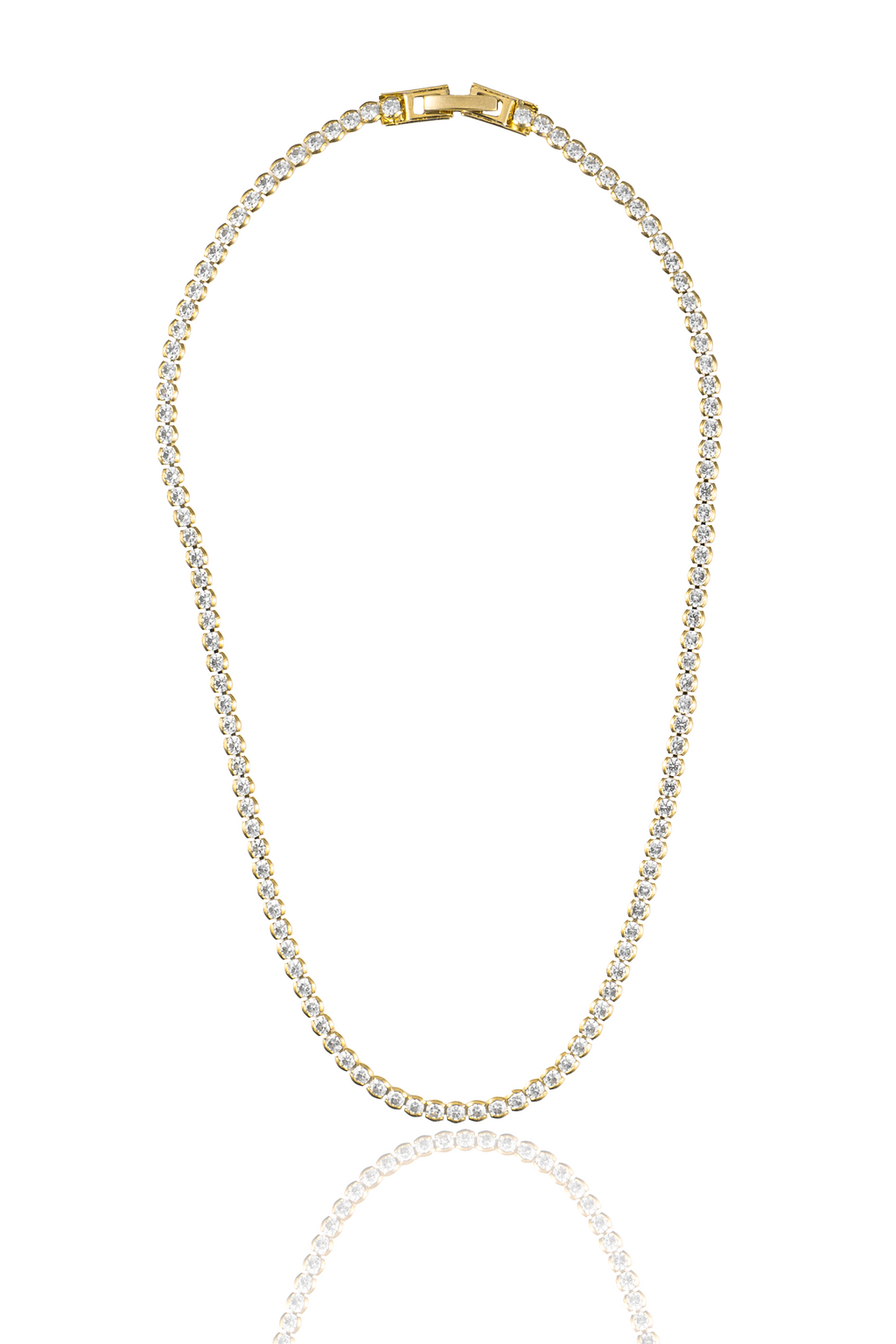3mm Diamond Tennis Necklace (F236A/I46B) MIA Jewelry
