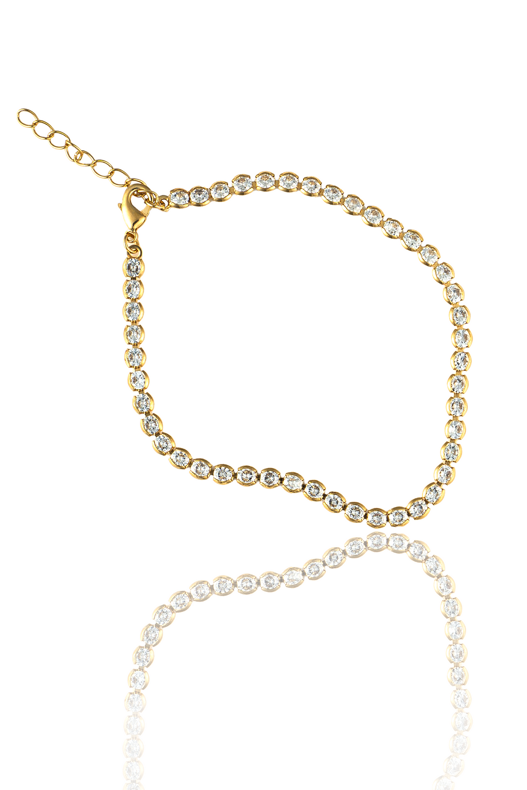 3mm Tennis Necklace Choker With Round Clear Cubic Zirconia Stones (G103) MIA Jewelry