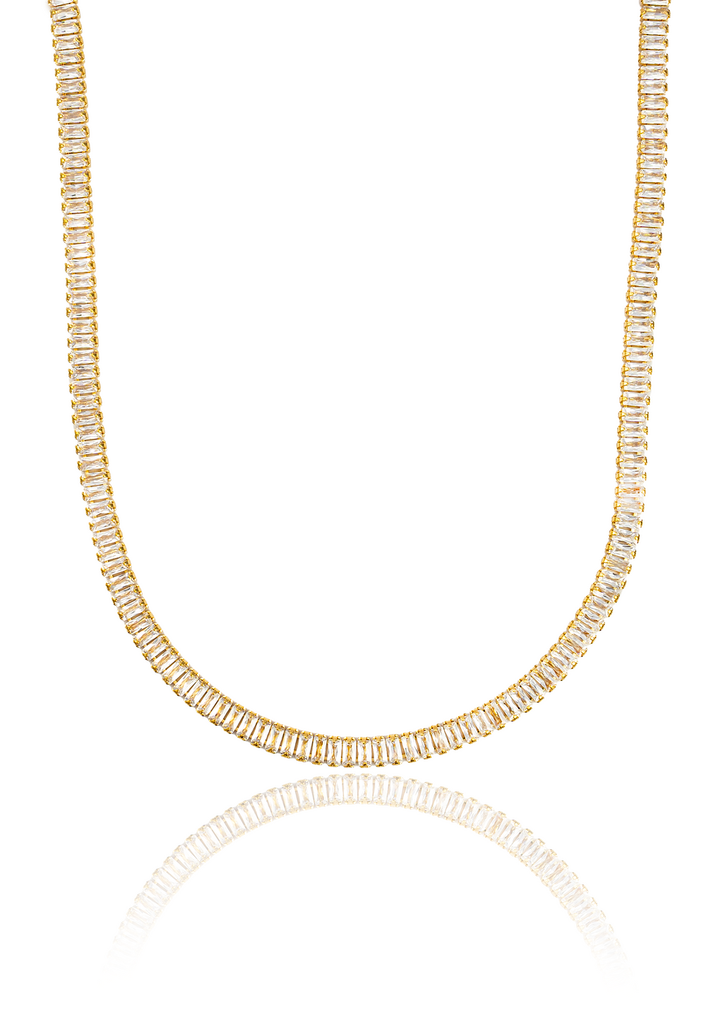 4mm Baguette Necklace / Bracelet (H120) MIA Jewelry