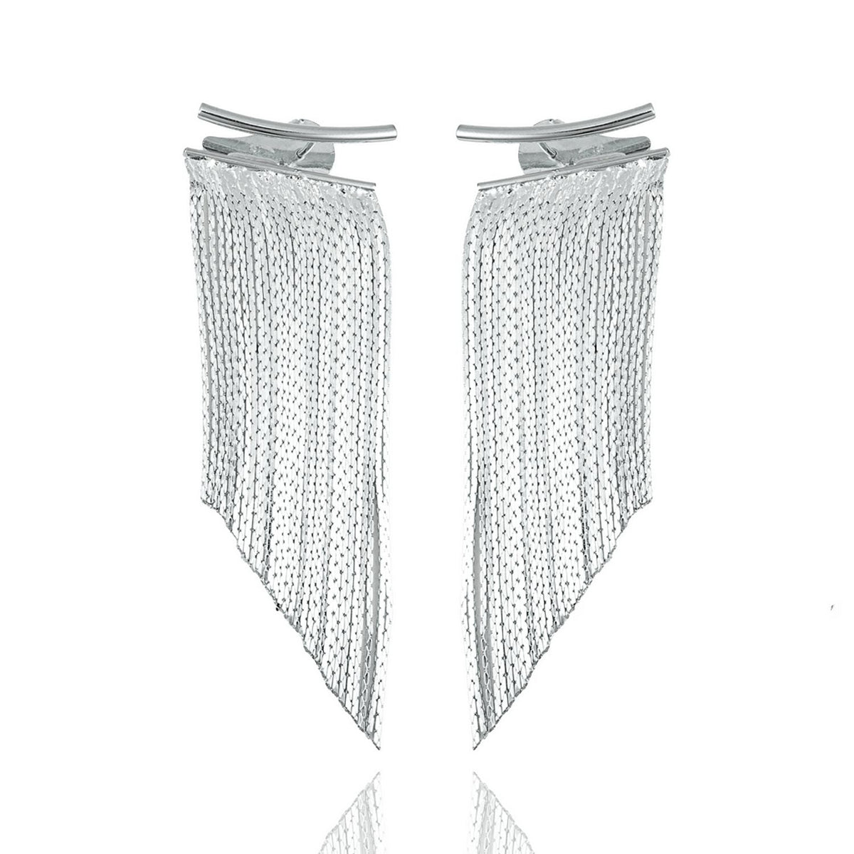 Long Tassel Fringe Chandelier Earrings Stud Earrings (K278) MIA Jewelry