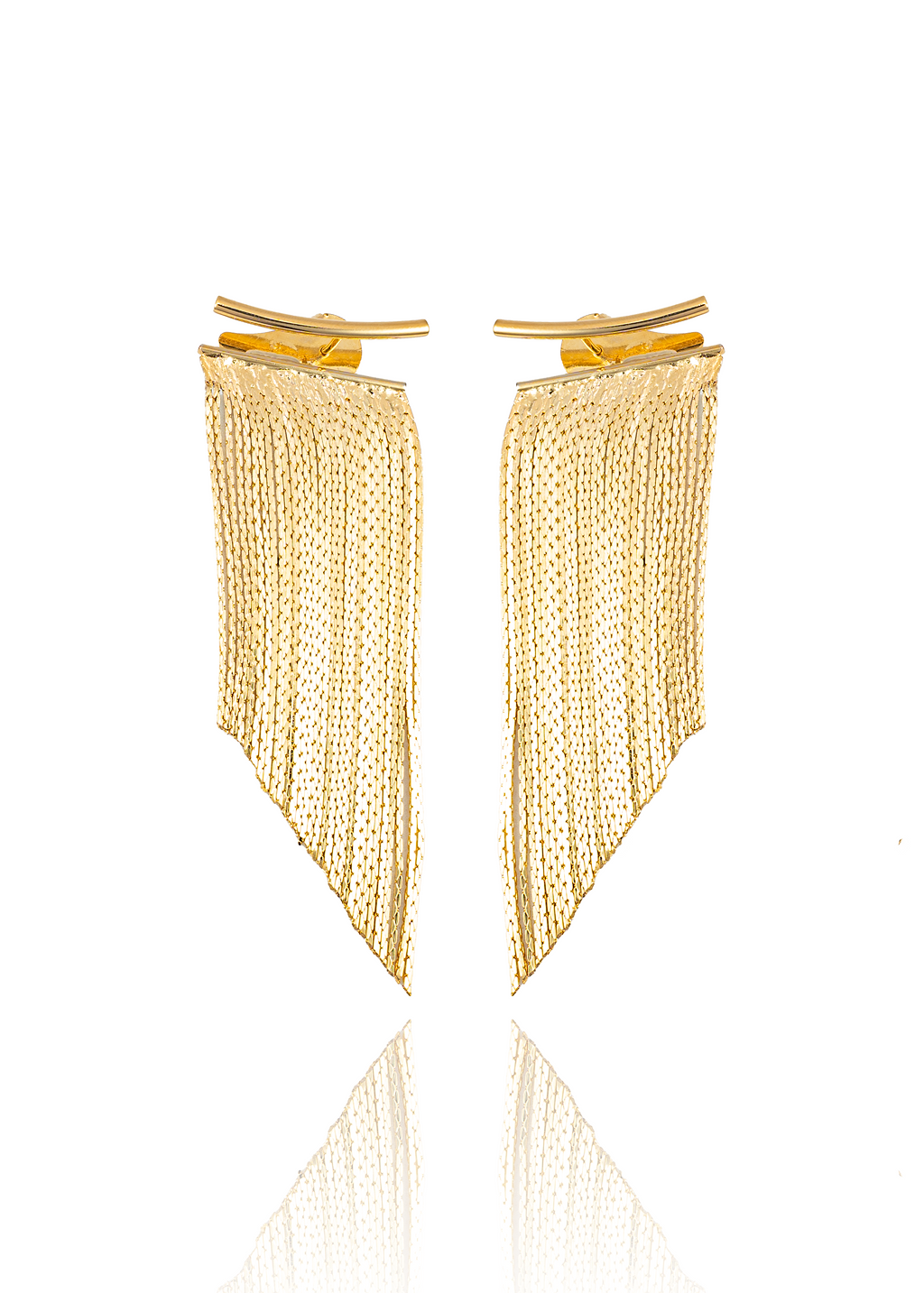 Long Tassel Fringe Chandelier Earrings Stud Earrings (K278) MIA Jewelry