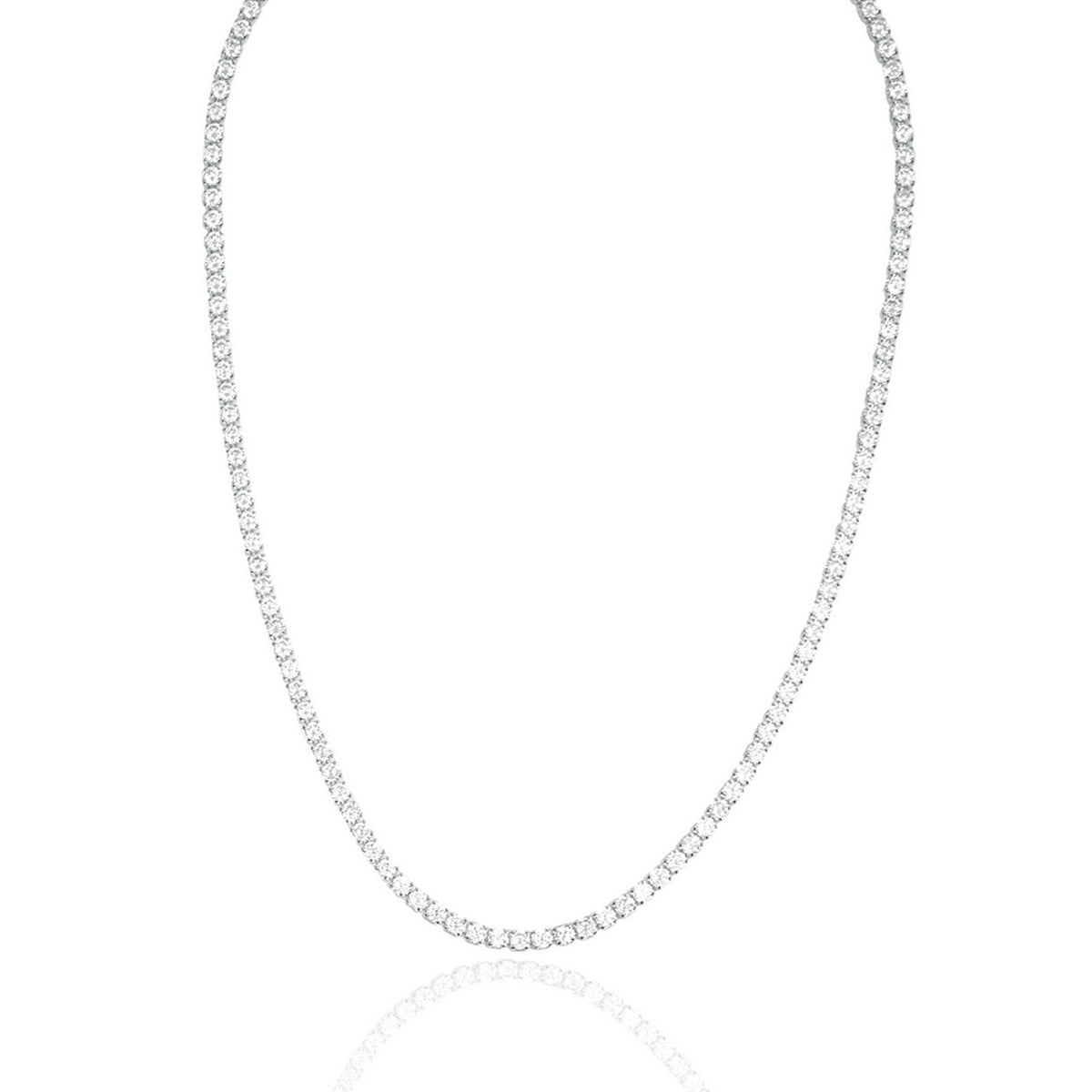 Diamond Tennis Bracelet / Necklace with Cubic Zirconia Stones (H94)(I324A) MIA Jewelry