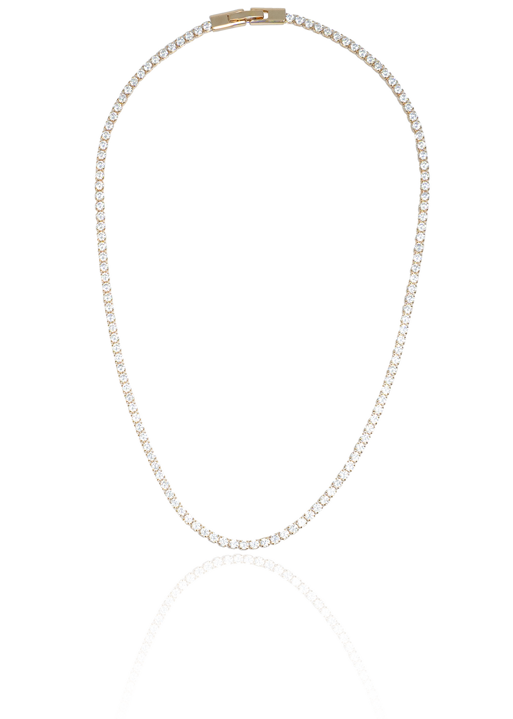Diamond Tennis Bracelet / Necklace with Cubic Zirconia Stones (H94)(I324A) MIA Jewelry