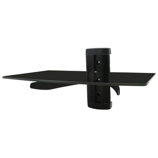 MegaMounts Tempered Glass Single Stud 22 Pound Shelf Wall Mount W2B