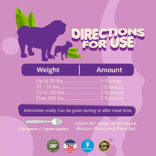 Probiotics for Dogs Puppies Extra Strength 9 Species 5 Billion CFU per Scoop of Best YouTube Store