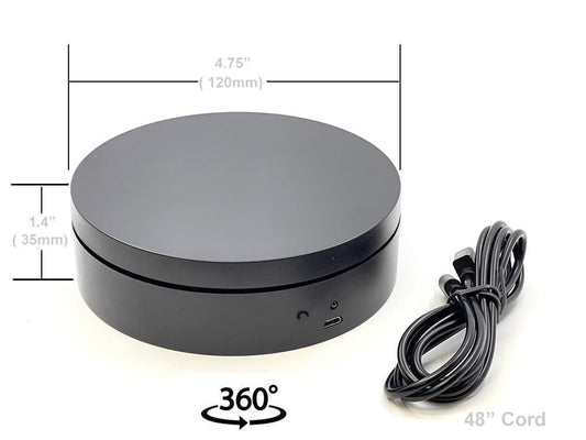 Mini Turntable Rotating Display Stand 4.75" with Black Base for 1/64 Scale Model Cars Other
