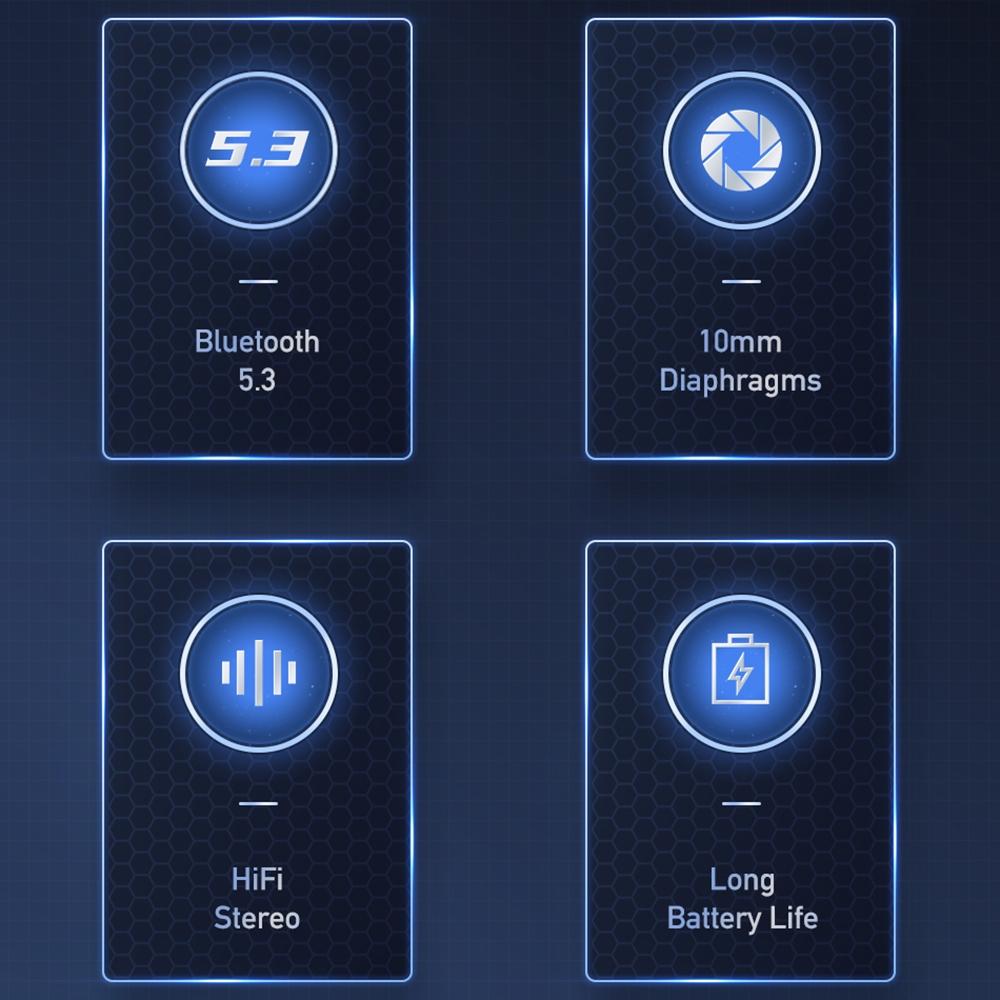 NNEIDS Wireless Gaming Bluetooth Earbuds - T52 NNEIDS