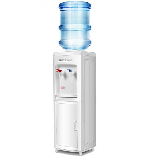 5 Gallons Hot and Cold Water Cooler Dispenser with Child Safety Lock W2B