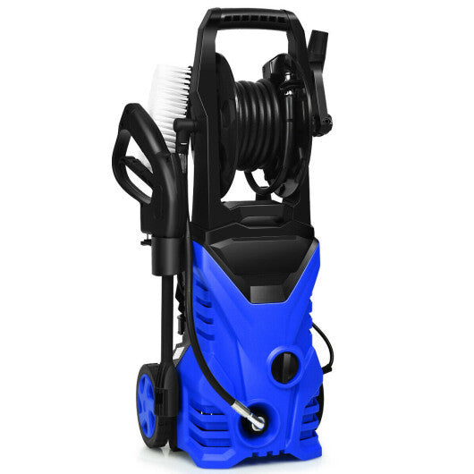 1800W 2030PSI Electric Pressure Washer Cleaner with Hose Reel-Blue W2B