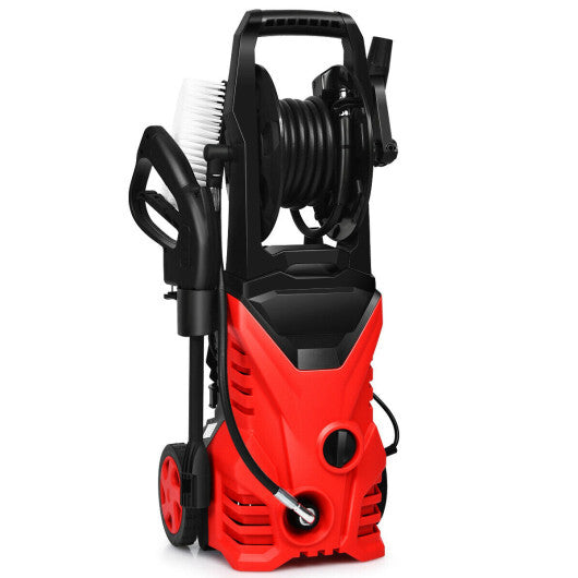 1800W 2030PSI Electric Pressure Washer Cleaner with Hose Reel-Blue W2B