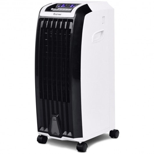 Portable Evaporative Air Cooler with 3 Wind Modes and Timer for Home Office W2B
