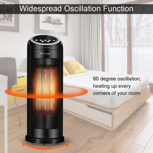 1500 W LED Portable Oscillating PTC Ceramic Space Heater W2B