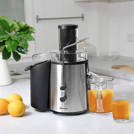 2 Speed Electric Juice Press for Fruit and Vegetable - Color: Silver W2B