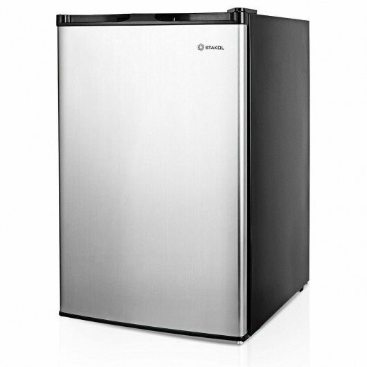 3 Cubic Feet Compact Upright Freezer with Stainless Steel Door W2B