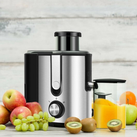 Centrifugal Juicer Machine Juicer Extractor Dual Speed - Color: Silver W2B