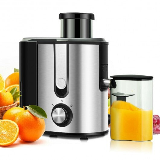 Centrifugal Juicer Machine Juicer Extractor Dual Speed - Color: Silver W2B
