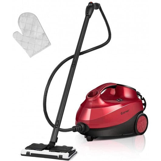 2000W Heavy Duty Multi-purpose Steam Cleaner Mop with Detachable Handheld Unit-Red W2B