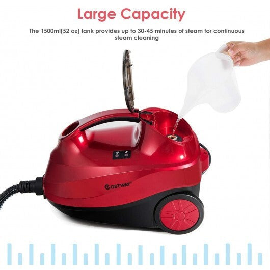 2000W Heavy Duty Multi-purpose Steam Cleaner Mop with Detachable Handheld Unit-Blue W2B
