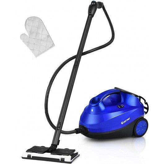 2000W Heavy Duty Multi-purpose Steam Cleaner Mop with Detachable Handheld Unit-Blue W2B