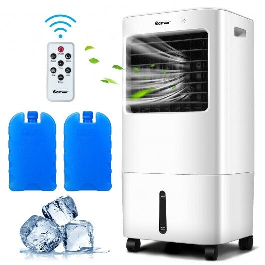Evaporative Portable Air Cooler Fan w/ Remote Control-White W2B