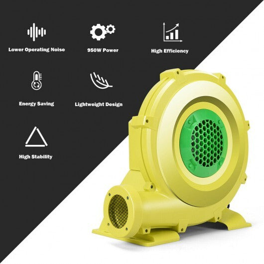 950 W 1.25 HP Air Blower Pump Fan for Inflatable Bounce House W2B