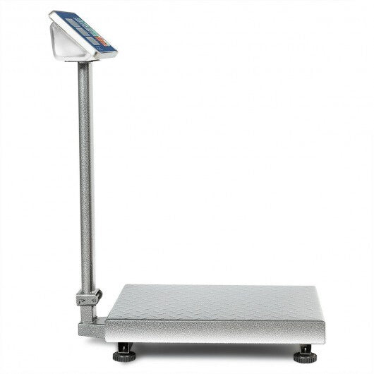 660 lbs Weight Platform Scale Digital Floor Folding Scale - Color: Silver W2B