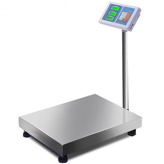 660 lbs Weight Computing Digital Floor Platform Scale - Color: White W2B