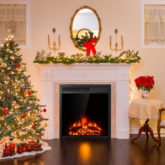 22.5 Inch Electric Fireplace Insert Freestanding and Recessed Heater W2B