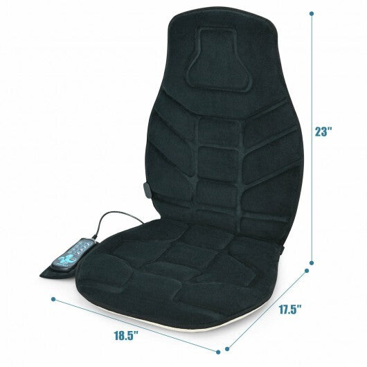 Seat Cushion Massager with Heat and 6 Vibration Motors for Home W2B