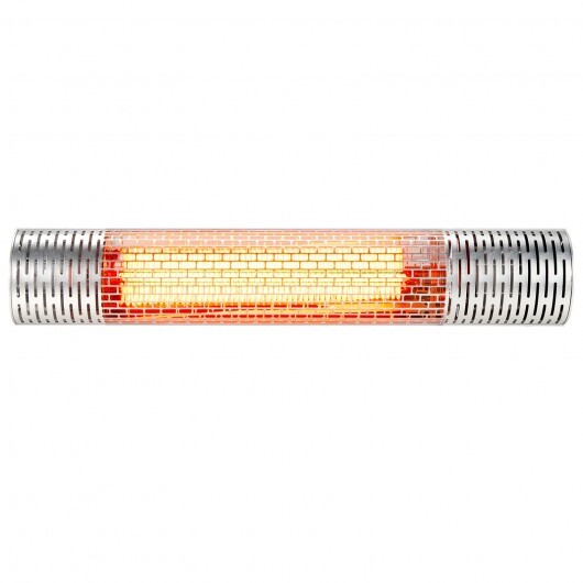 1500W Indoorand Outdoor Electric Heater with 2 Power Settings -Silver W2B